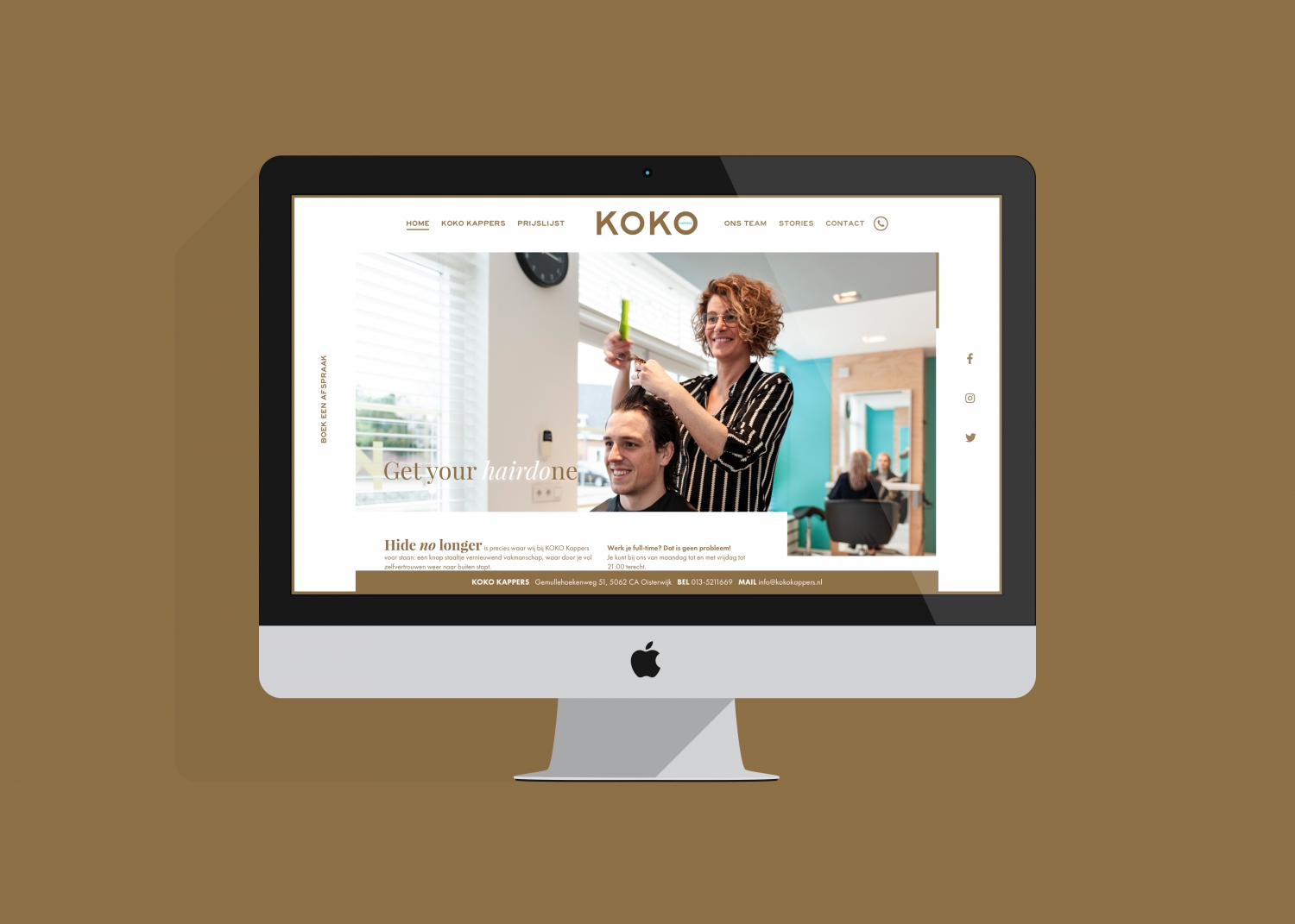 Koko kappers website design