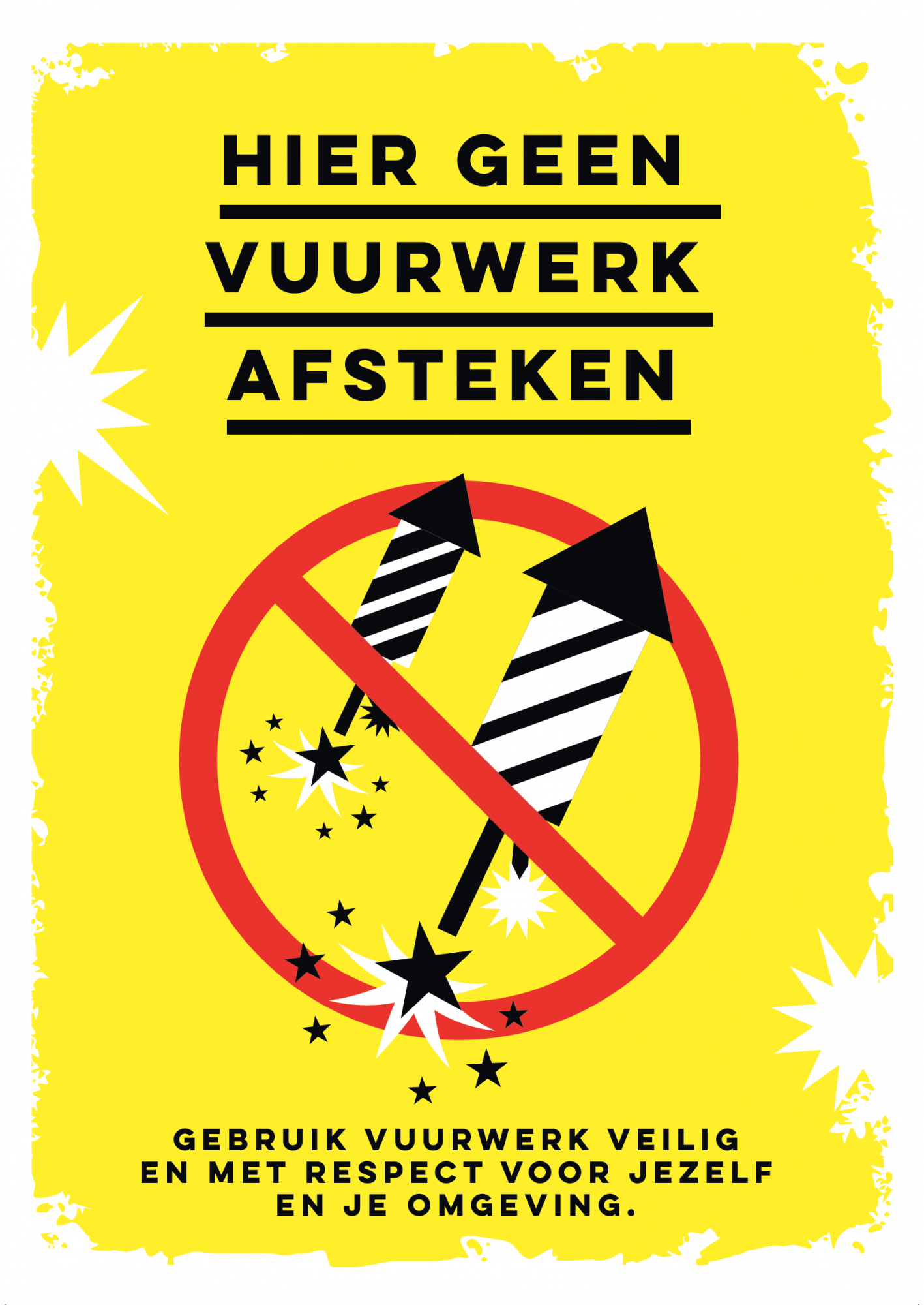 Poster campagne vuurwerk tilburg